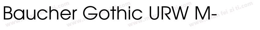 Baucher Gothic URW M字体转换